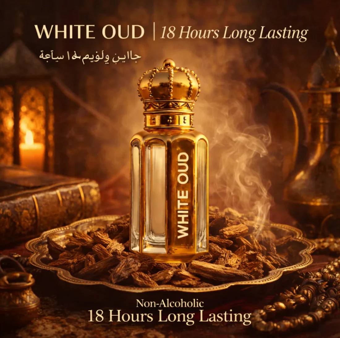 Original White Oud Attar - 15ML + 15 ML (PACK OF 2) (Ramzan Offer)