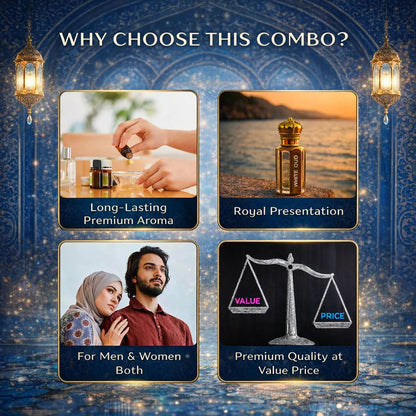 Original White Oud Attar - 15ML + 15 ML (PACK OF 2) (Ramzan Offer)
