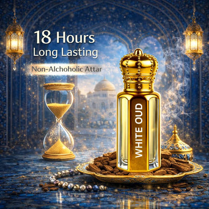 Original White Oud Attar - 15ML + 15 ML (PACK OF 2) (Ramzan Offer)