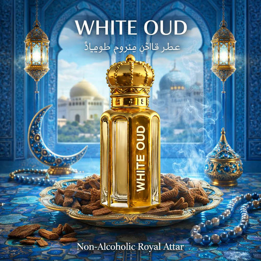 Original White Oud Attar - 15ML + 15 ML (PACK OF 2) (Ramzan Offer)